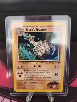 Brock's Graveler 34/132 Pokemon TCG Gym Challenge Unlimited LP/MP - Image 3