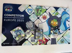Pokemon EUIC London 2025 Competitor Kit (deck box, sleeves, playmat, and badge) - Image 1