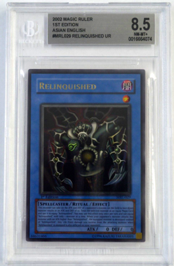 2002 YuGiOh RELINQUISHED MRL-029 1st Edition (BGS 8.5 NM-MT+) - Image 1