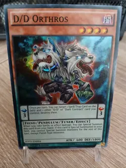Yugioh D/D Orthros SDPD-EN004 Super Rare 1st Ed NM ENG - Image 1