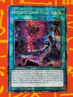 YUGIOH PRESSURED PLANET WRAITSOTH QUARTER CENTURY SECRET RARE NM RA02-EN073 - Image 1