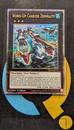 RA04-EN175 Wind-Up Zenmaity Quarter Century Secret Rare 1st Ed YuGiOh - Image 1