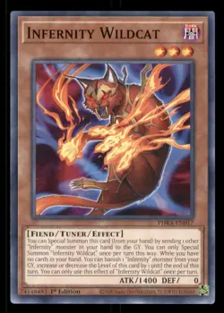 Yugioh Infernity Wildcat #PHRA-EN017 Phantom Rage LP - Image 1