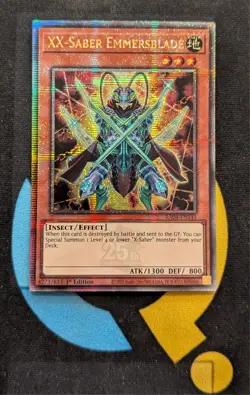 RA04-EN141 XX-Saber Emmersblade Quarter Century Secret Rare YuGiOh - Image 1