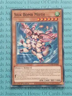 DOOD-EN088 Silk Bomb Moth Yu-Gi-Oh Card 1st Edition New - Image 1
