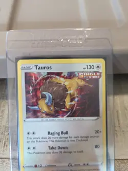 Pokemon 2021 Chilling Reign Tauros #115 TCG Rare Holo Single Collectible Card - Image 4
