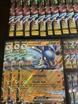 Pokemon Jumbo Oversized Card Lot Rayquaza Lucario With V/ Rare Cards - Image 2