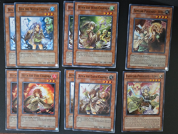 Yugioh! Familiar Charmer x10 Card Set Water Wind Fire Earth Aussa Lyna - Image 1