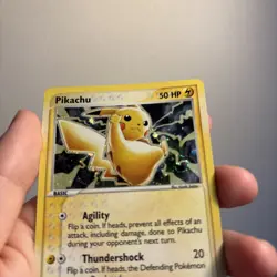 Pikachu SWIRL Black Star Promo Holo Card #012 2003 Polemon TCG VLP - Image 3