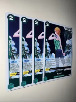 OP03-030 Nami X4 Playset One Piece TCG Card Pillars of Strength CCG - Image 2