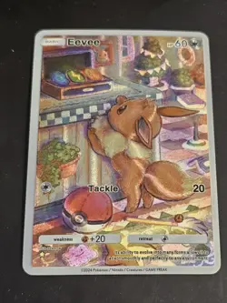 Eevee 248 Pokemon TCG Pocket Genetic Apex Custom Texturred Fanart Card - Image 1