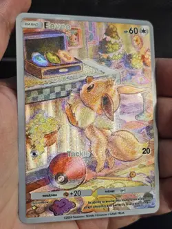 Eevee 248 Pokemon TCG Pocket Genetic Apex Custom Texturred Fanart Card - Image 2
