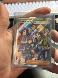 Pokemon TCG Trainer Friends in Paldea Ultra Rare Holo Card 137/131 Prismatic - Image 1