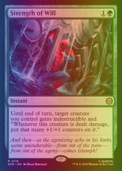 MTG #118 *RARE* *FOIL* Strength of Will Marvel's Spider-Man (SPM) NM Card - Image 1