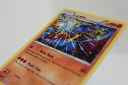 Lucario XY140 2016 Steam Siege Cosmos Holofoil Black Star Promo Pokemon Card - Image 3