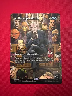 Clever Impersonator 0008 Borderless Spider-Man MTG Marvel Universe Eternal-Legal - Image 1
