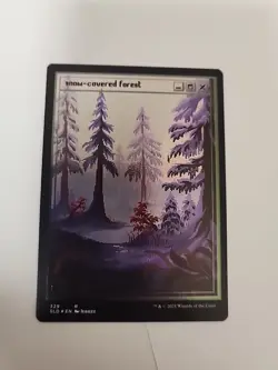 MTG Snow-Covered Forest (329) Secret Lair Pixelsnowlands.jpg Foil-Etched NM - Image 1