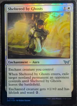 mtg magic Sheltered by Ghosts FOIL ENGLISH Protege par les fantomes duskmourn - Image 1