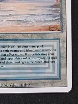 MTG Underground Sea Revised Edition Dual Land 1994 Magic the Gathering - Image 5