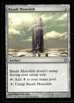1x Basalt Monolith - Commander 2013 - LP - MTG - Image 1