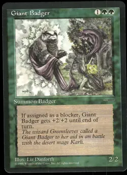 1x Giant Badger - Media Promos - NM - MTG - Image 1