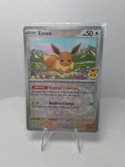 Eevee 074/131 Reverse Holo Pokemon Day 2025 Promo Prismatic Evolutions NM - Image 1