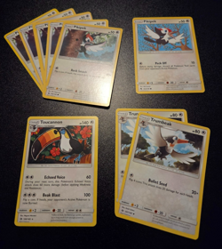 Pikipek (6x), Trumbeak (2x), & Toucannon - Pokemon Cards mini-set - Image 1