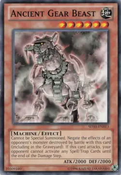 Yugioh Ancient Gear Beast SD10-EN013 Common NM - Image 1