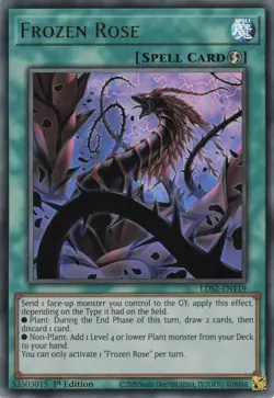 Yugioh Frozen Rose LDS2-EN119 Ultra Rare V1 1st Edition LP - Image 1