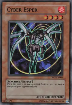 Yugioh Cyber Esper CDIP-EN005 Super Rare LP - Image 1