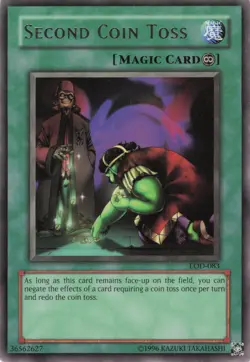 Yugioh Second Coin Toss LOD-083 Rare LP - Image 1