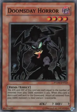 Yugioh Doomsday Horror PTDN-EN022 Super Rare LP - Image 1