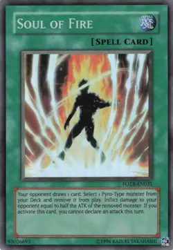 Yugioh Soul of Fire FOTB-EN031 Super Rare NM - Image 1