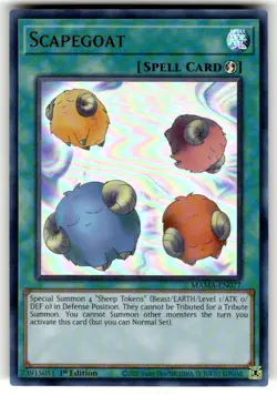 Yugioh! Scapegoat - MAMA-EN077 - Ultra Rare - 1st Edition Near Mint, English - Image 1
