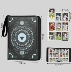 9-Pocket Double-Sided Card Binder, Holds 720 Cards for MTG, TCG, Yugioh - Image 2