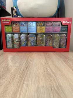 Pokemon TCG: Prismatic Evolutions 8 Mini-Tins w/Promo Cards [Costco Exclusive] - Image 1