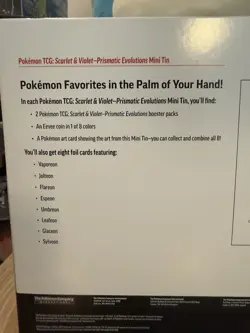 Pokemon TCG: Prismatic Evolutions 8 Mini-Tins w/Promo Cards [Costco Exclusive] - Image 3