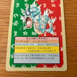 Gyarados Topsun 130 Green Back Pokemon card 1995 Japanese - Image 4