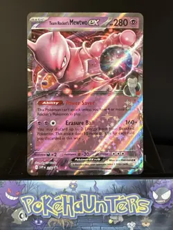 Pokemon Card Team Rockets Mewtwo Ex SVP 216 Destined Rivals Black Star Promo NM - Image 1