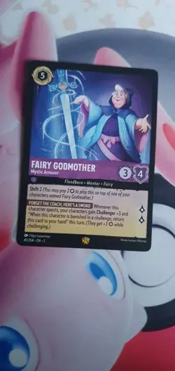 Lorcana Rise of The Floodborn Fairy Godmother Mystic Armorer Non-Foil Card - Image 1