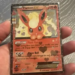 Flareon EX RC6/RC32 Pokemon XY Generations Radiant Collection Card Damaged - Image 1