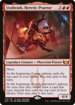 Urabrask, Heretic Praetor Streets of New Capenna Near Mint Foil - Image 1