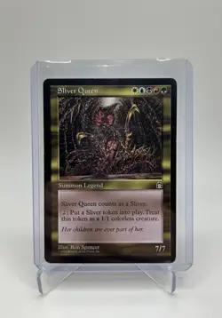 1998 Magic the Gathering Sliver Queen Rare Stronghold MTG English - Image 1