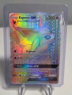 Espeon GX Sun & Moon Base Set 152/149 Pokemon Holo Secret Rare Rainbow - Image 1
