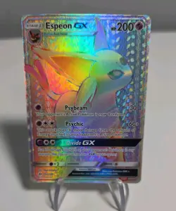 Espeon GX Sun & Moon Base Set 152/149 Pokemon Holo Secret Rare Rainbow - Image 2