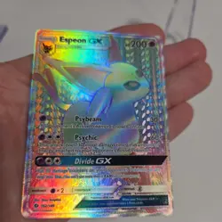 Espeon GX Sun & Moon Base Set 152/149 Pokemon Holo Secret Rare Rainbow - Image 3