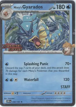 Misty's Gyarados Pokemon Destined Rivals Staff Promo #049 - Image 1