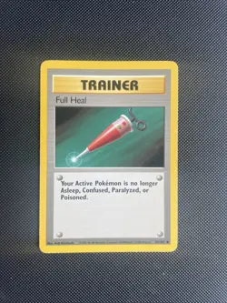 Pokemon TCG Full Heal - 82/102 - 1999 Wizards - Base Set Unlimited - MP+ - Image 1