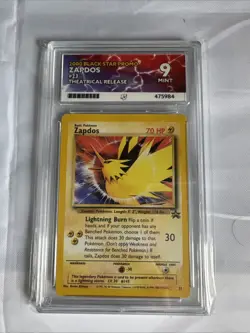 Pokemon TCG Zapdos Black Star Promo #23 2000 Theatrical Release Ace 9 - Image 1