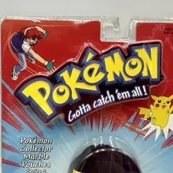 Vintage Pokemon Purple Pouch Bag W/10 Marbles Butterfree Pidgey New Purple - Image 3